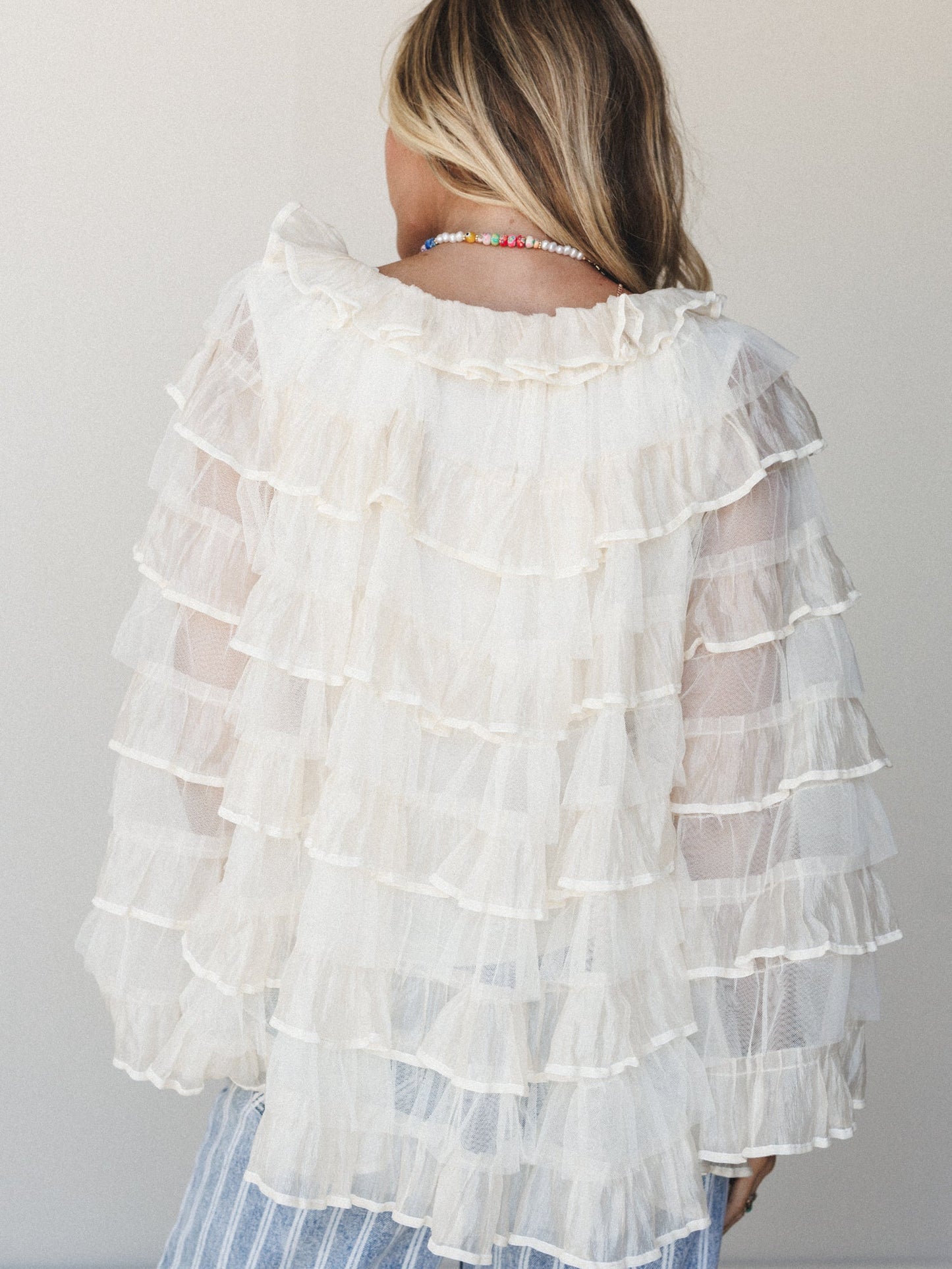 Afternoon Tea Ruffle Blouse - Ivory