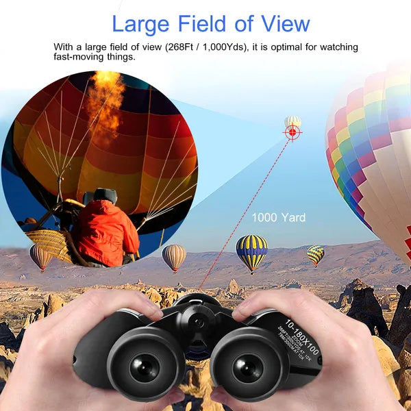 8-24x50 Zoom Binoculars – BAK-4 Prism, Multi-Layer Coated Aspherical Lenses
