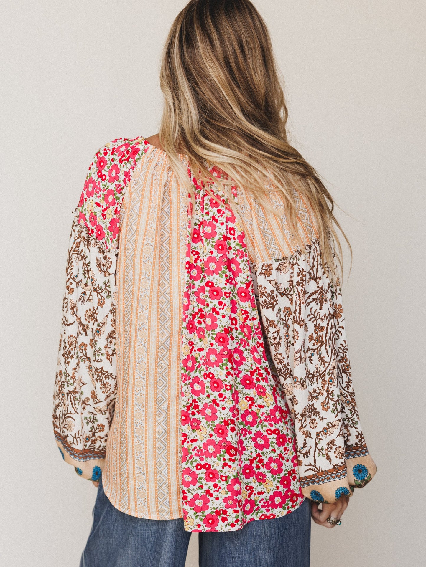 Bohemian Lullabies Blouse - Coral