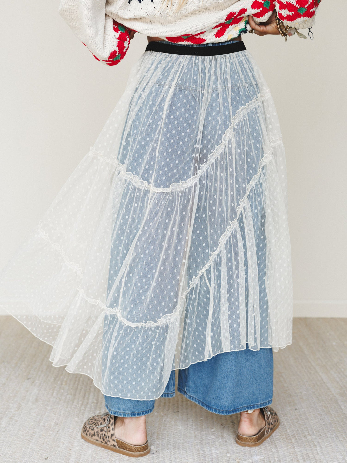 First Light Lace Skirt - Natural