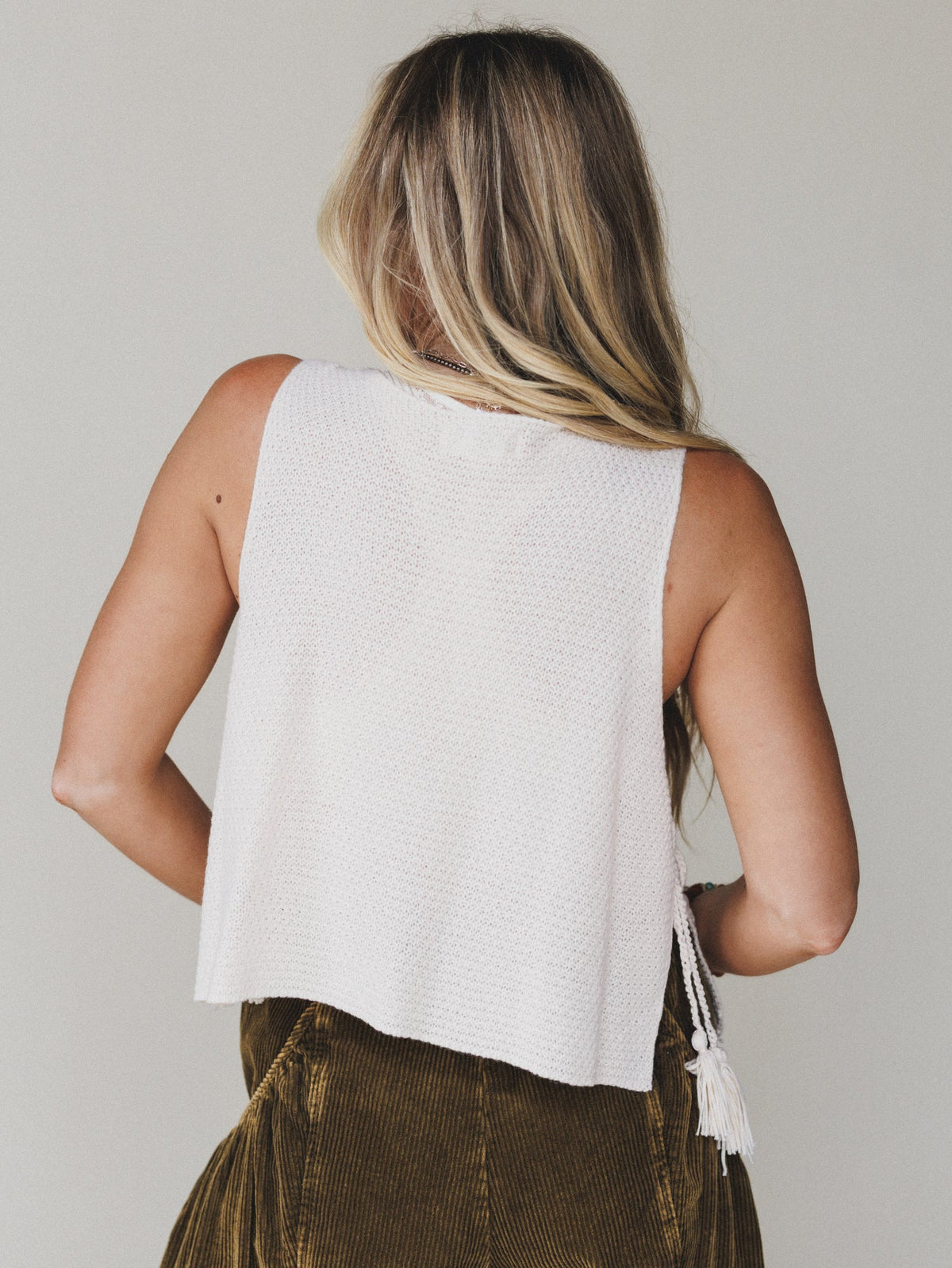 Boho Crush Crochet Top - Beige