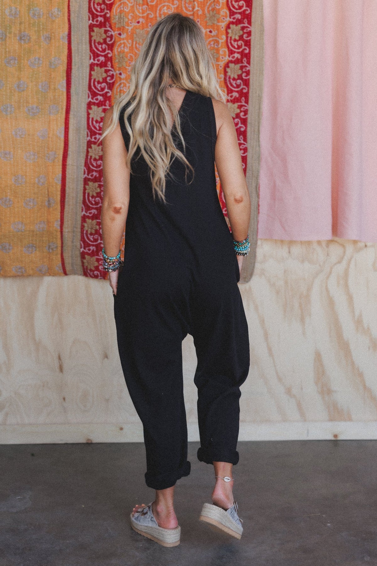 Driftwood Dreams Jumpsuit - Black