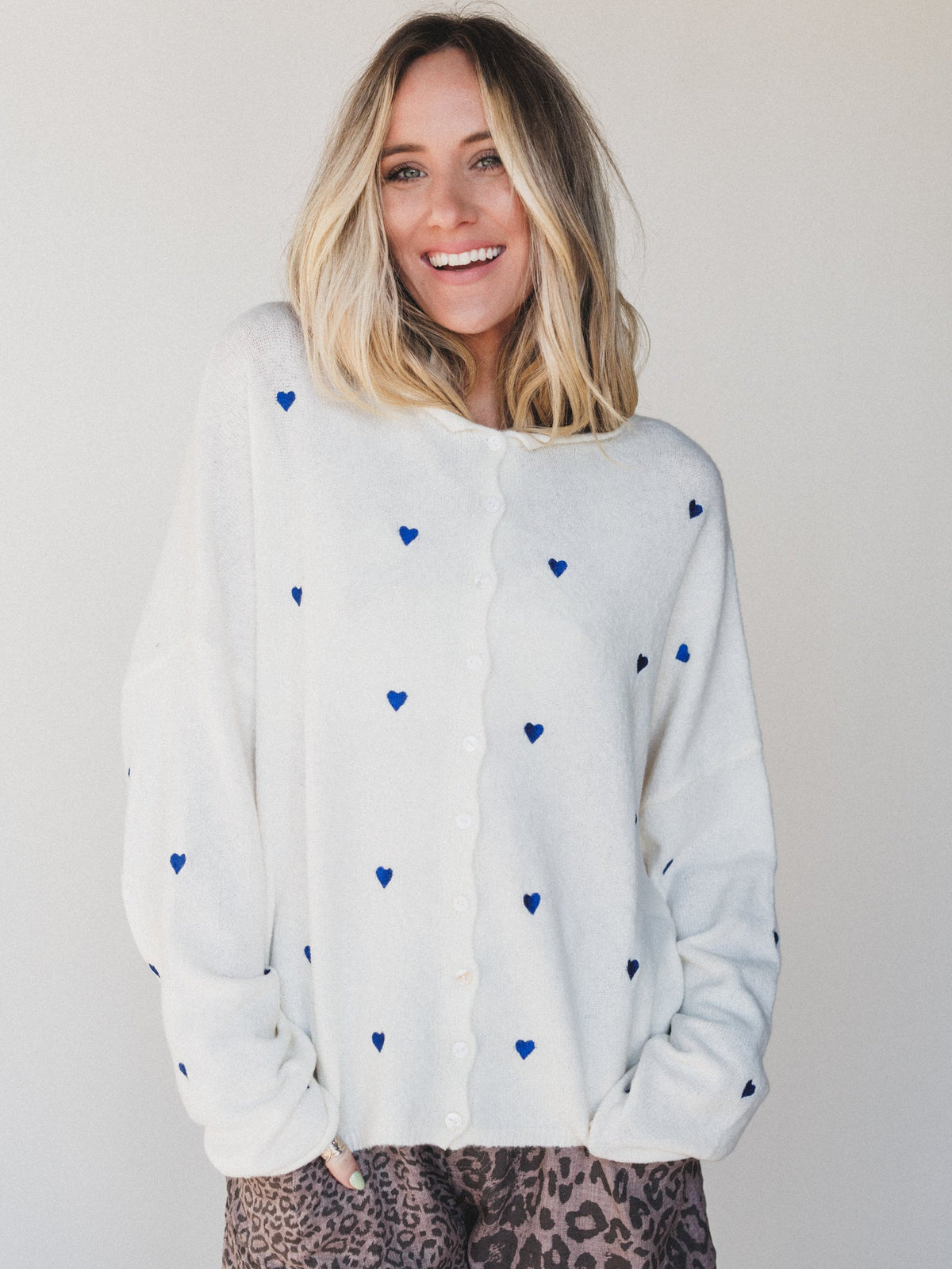 Heart On You Cardigan - Ivory
