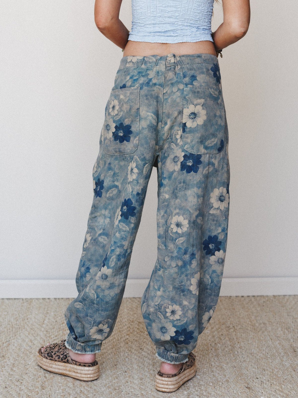Dawn of Spring Pants - Navy Multi
