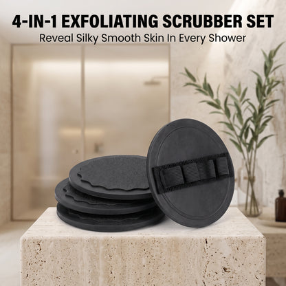 4-in-1 Exfoliating Scrubber Set | Reveal Silky Smooth Skin In Every Shower(4PCS)