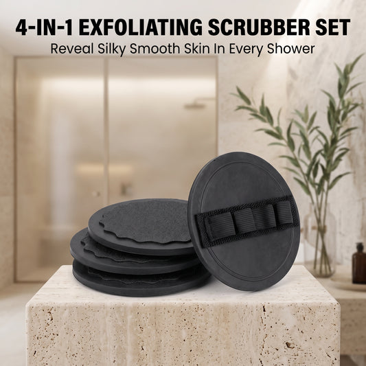4-in-1 Exfoliating Scrubber Set | Reveal Silky Smooth Skin In Every Shower(4PCS)