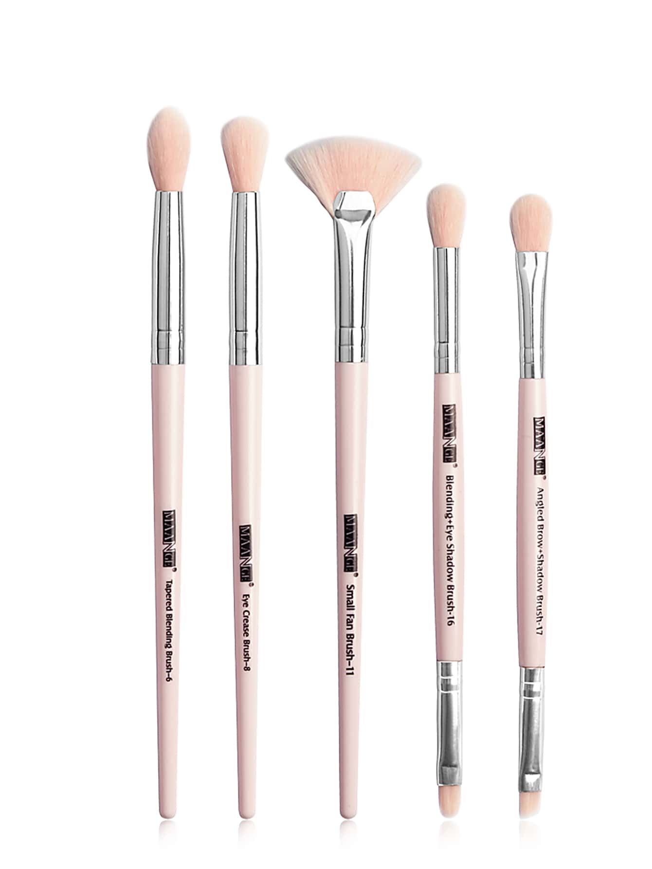 5pcs Fan Shaped Eye Makeup Brush Set