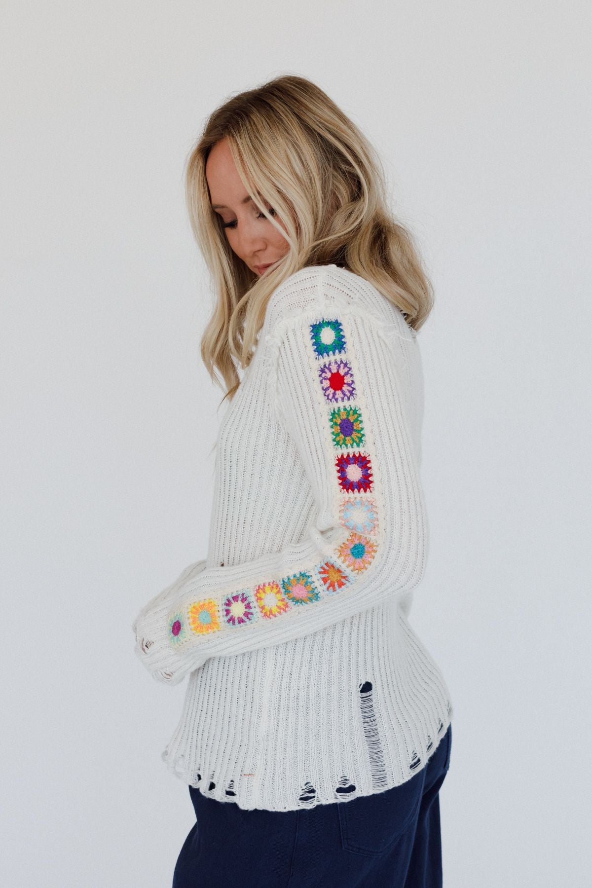Earth Angel Sweater Top - Cream