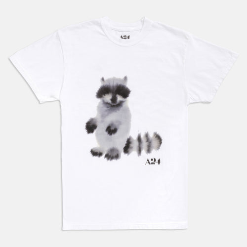 A24 x Rop van Mierlo Raccoon Watercolor Tee