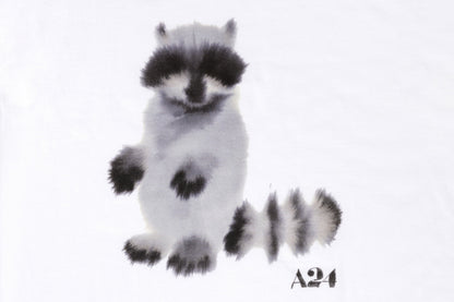 A24 x Rop van Mierlo Raccoon Watercolor Tee