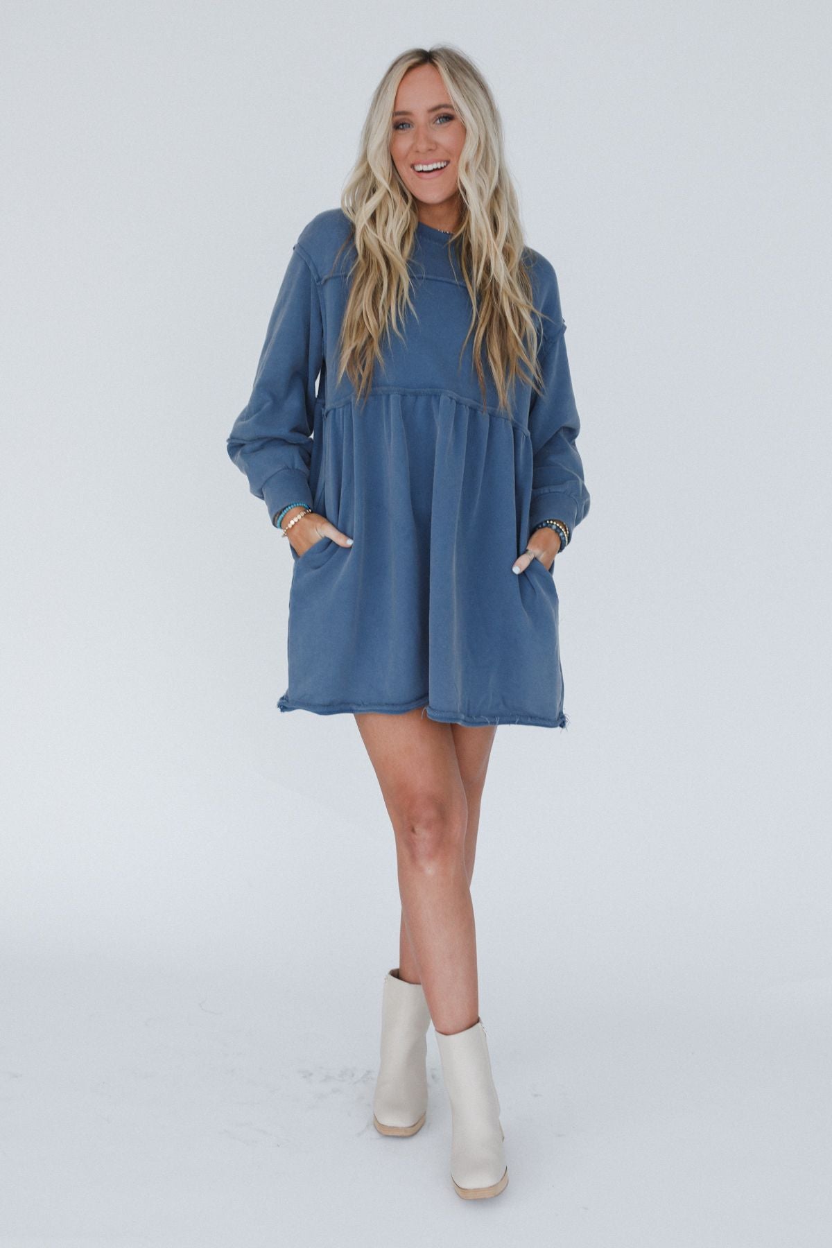 Estelle Dress - Navy