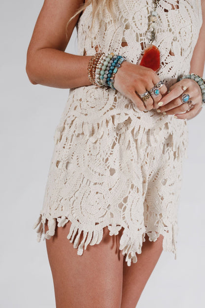 Brinkley Crochet Set - Beige