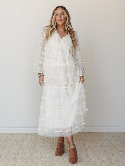 Afternoon Tea Ruffle Skirt - Ivory