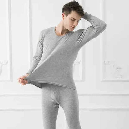 Men's Thermal Underwear Set – Long Johns Top & Bottom, 3 Colors, L–XXL