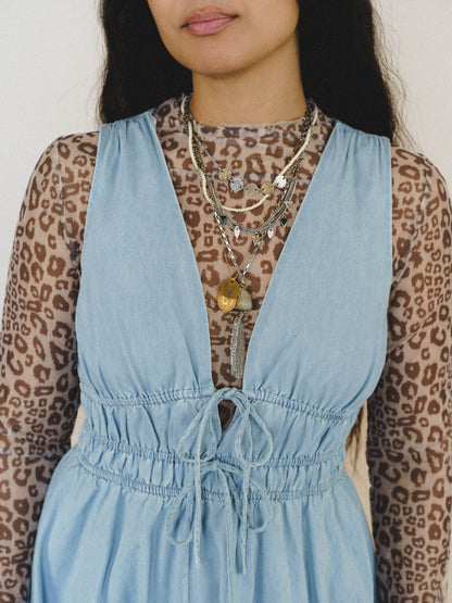 Daylight in Denim Bubble Dress - Light Wash