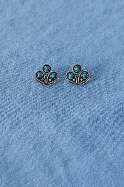 Desert Lily Earrings - Turquoise