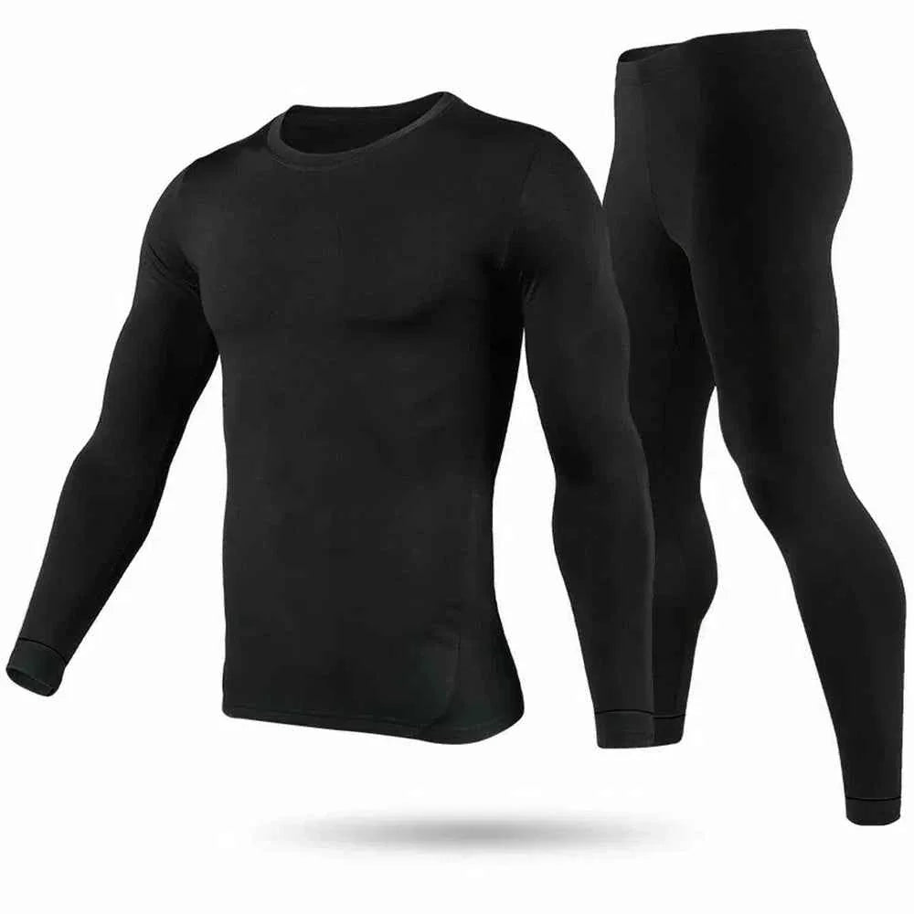 Men's Thermal Underwear Set – Long Johns Top & Bottom, 3 Colors, L–XXL