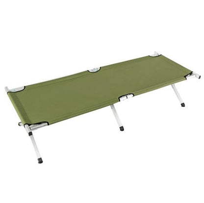 Foldable Camping Cot – Aluminum Frame & Oxford Fabric, 74" Long with Carry Bag for Outdoor Sleeping