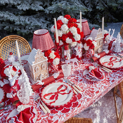Lily Red & White Napkins (Set of 4)