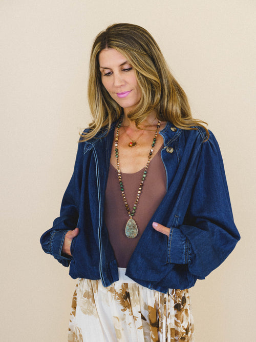 Feeling French Denim Jacket - Dark Denim