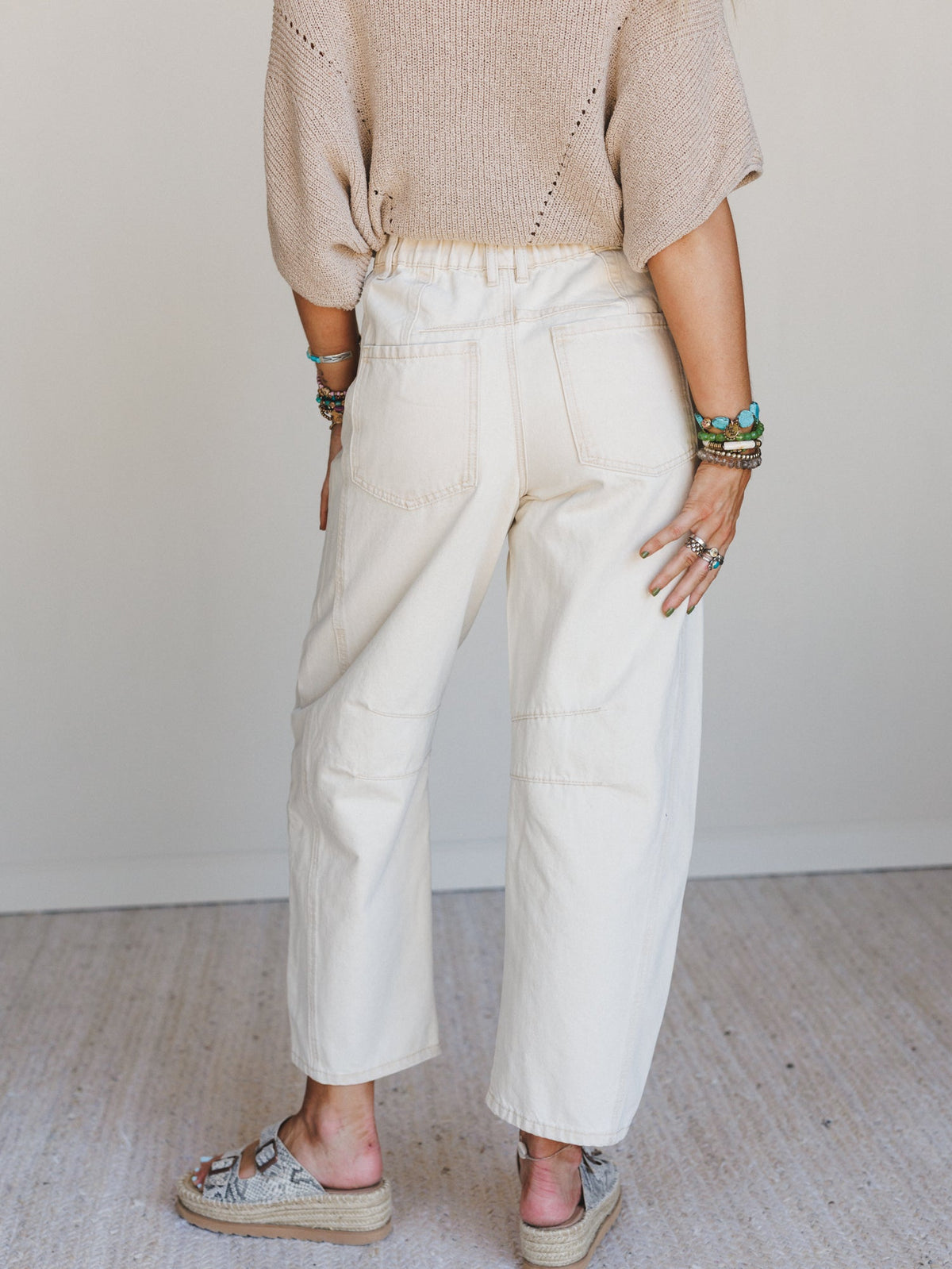 Groove Bloom Pants - Beige