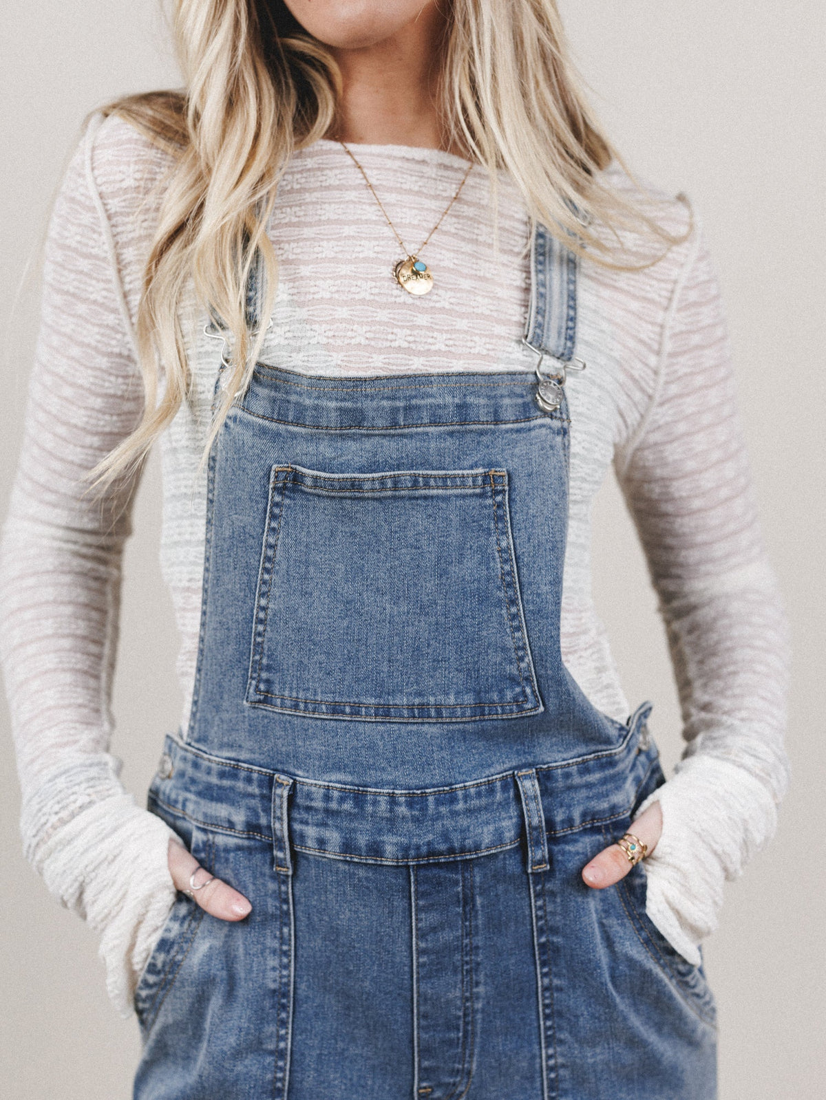 Above All Overalls - Medium Denim