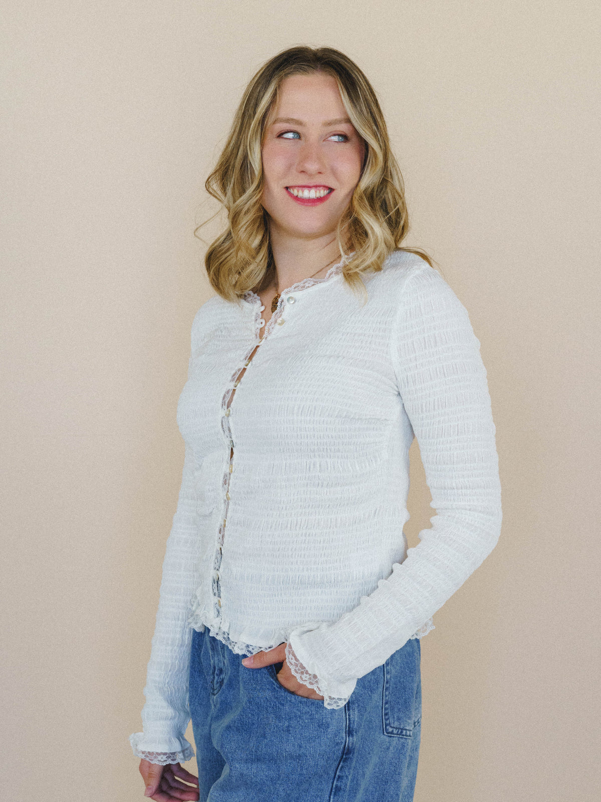 Betty Lou Blouse - Off White