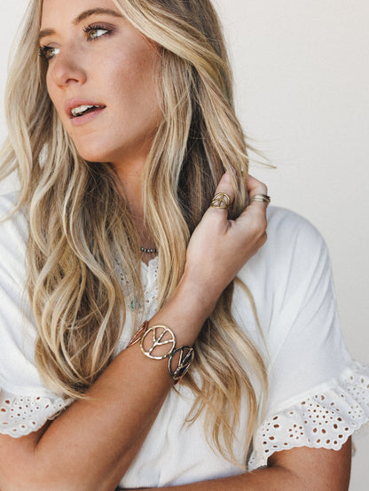 All for Peace Cuff  - Multi