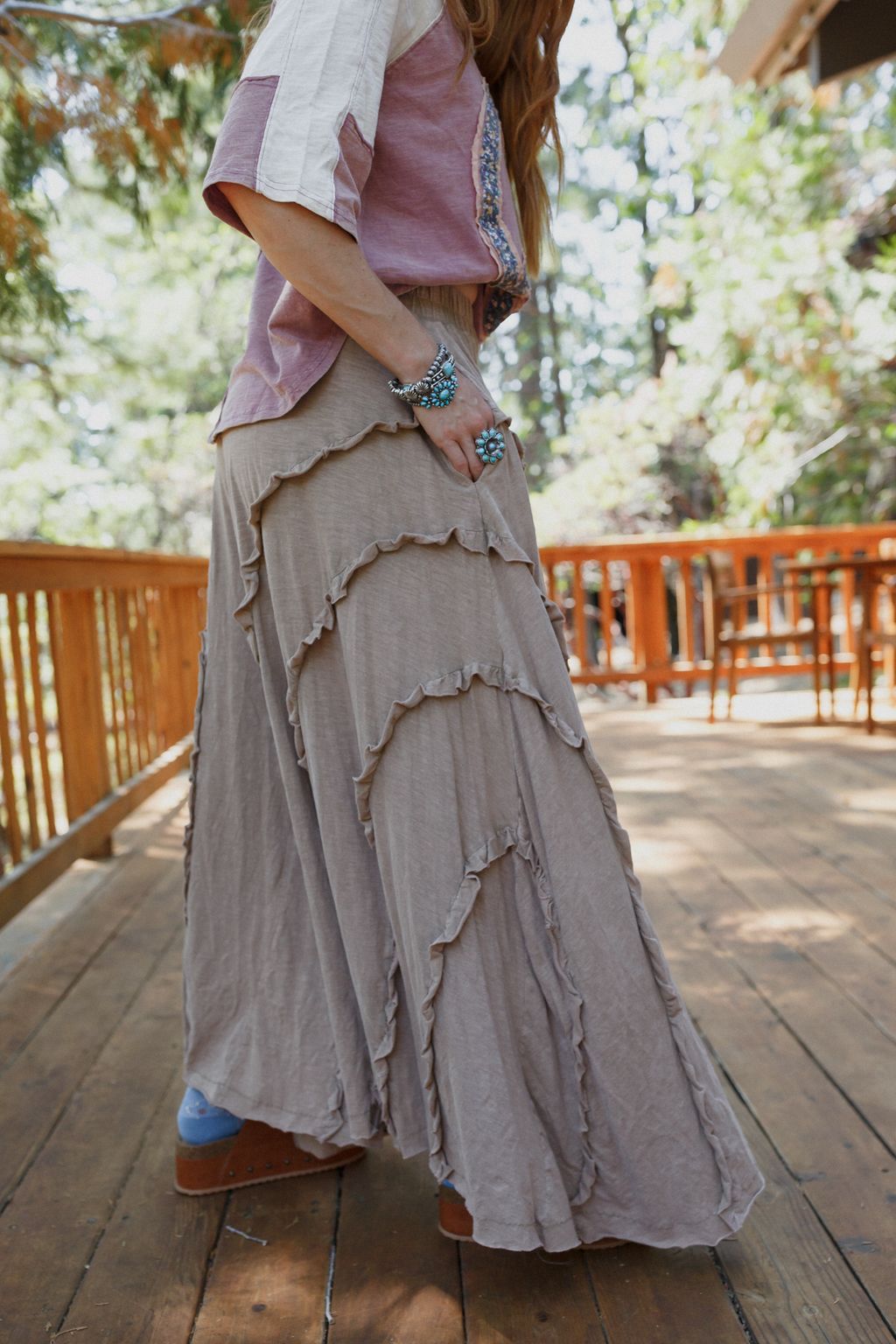Dream Flow Wide Leg Pants - Mocha - Pre Order