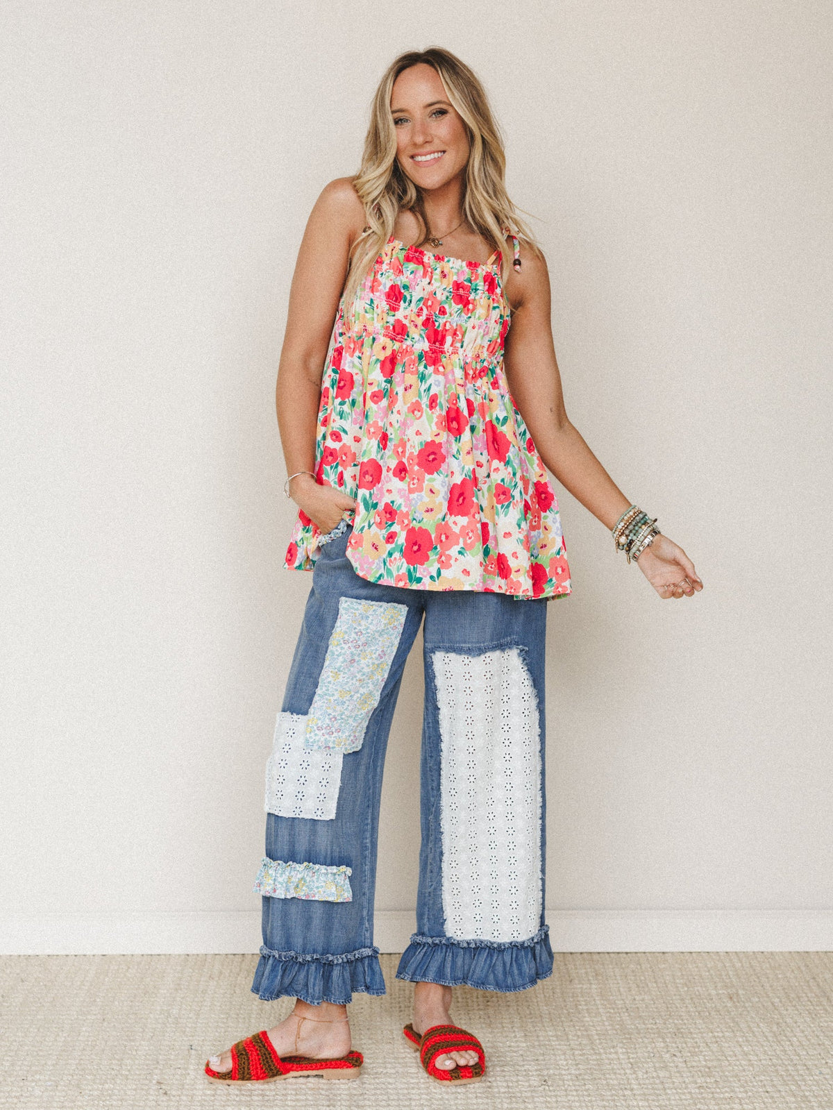 Bohemian Bloom 2 Piece Bundle - Red Floral