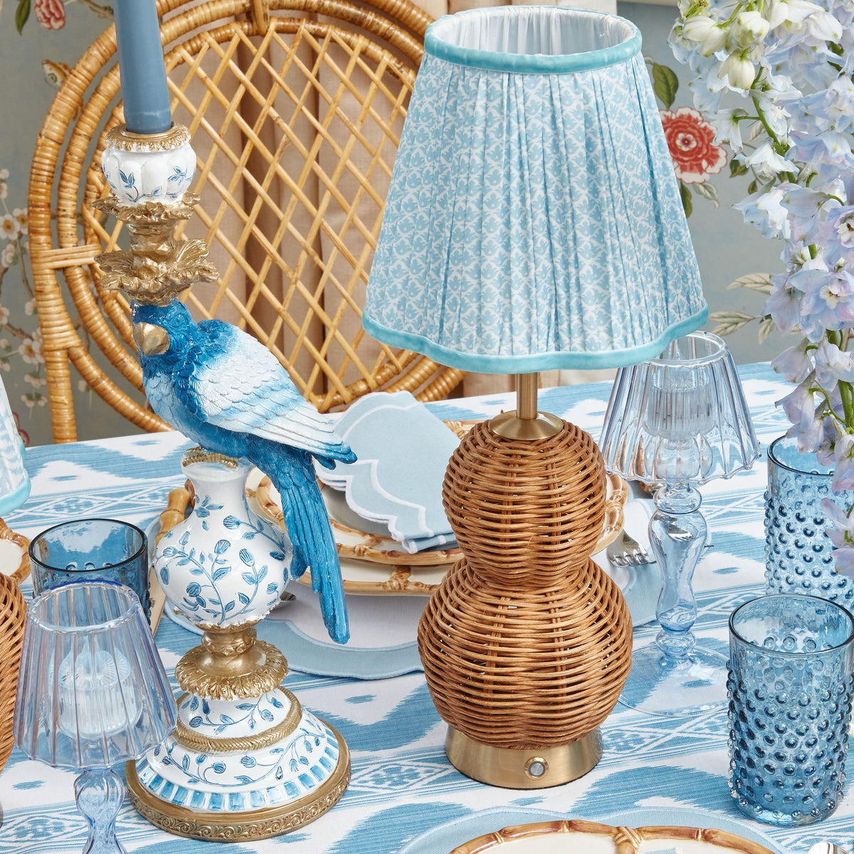 Rattan Bardot Rechargeable Lamp