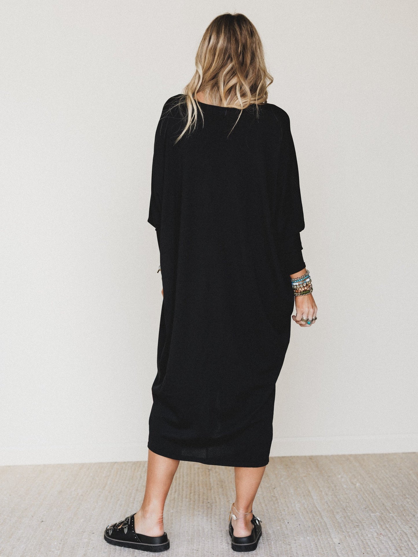 Harper Duster Dress  - Black