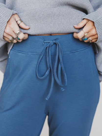Dani Jogger Lounge Pant - Dusty Blue