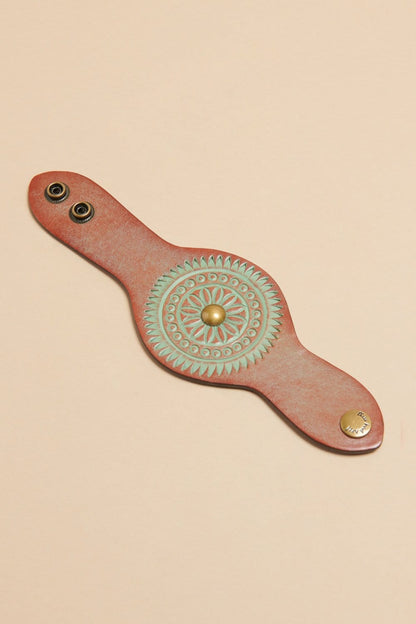 Grecian Leather Cuff Bracelet