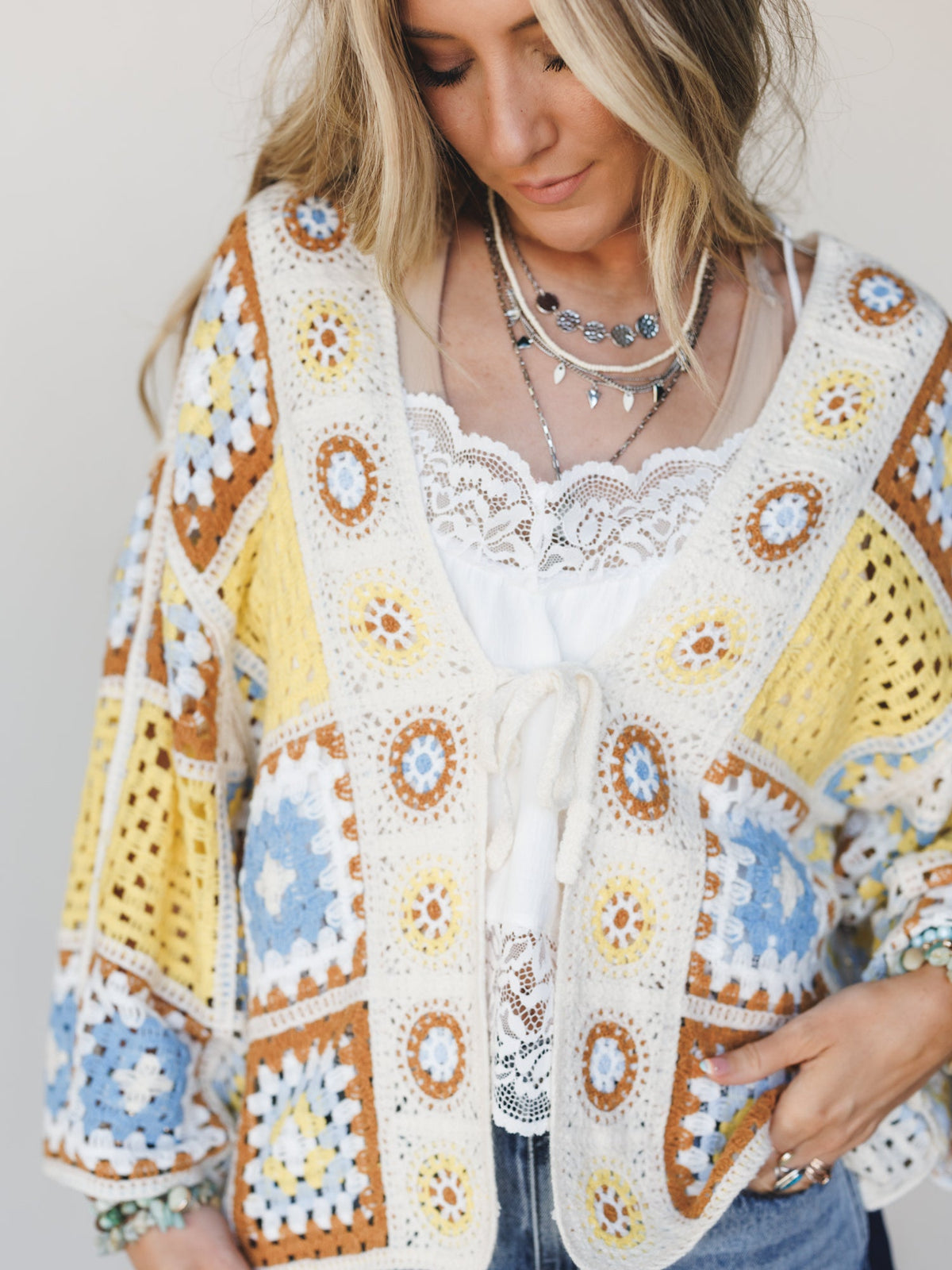 All Seasons Kimono - Yellow Mocha