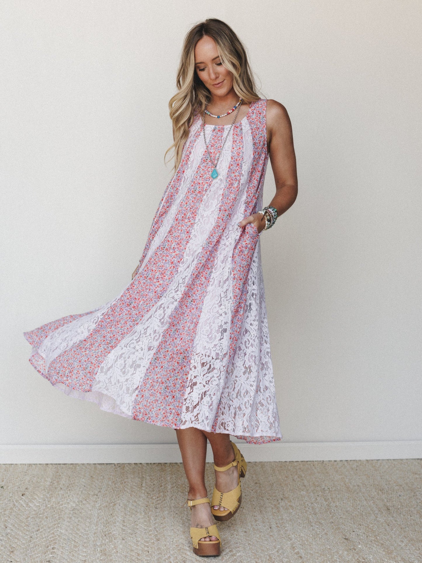 Bloom Wave Dress - Lilac