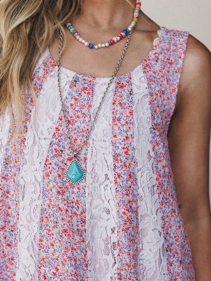 Bloom Wave Dress - Lilac