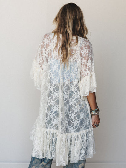 Days in Love Lace Layering Dress  - Cream