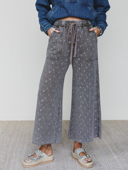 Blooming Season Pants - Ash Olive