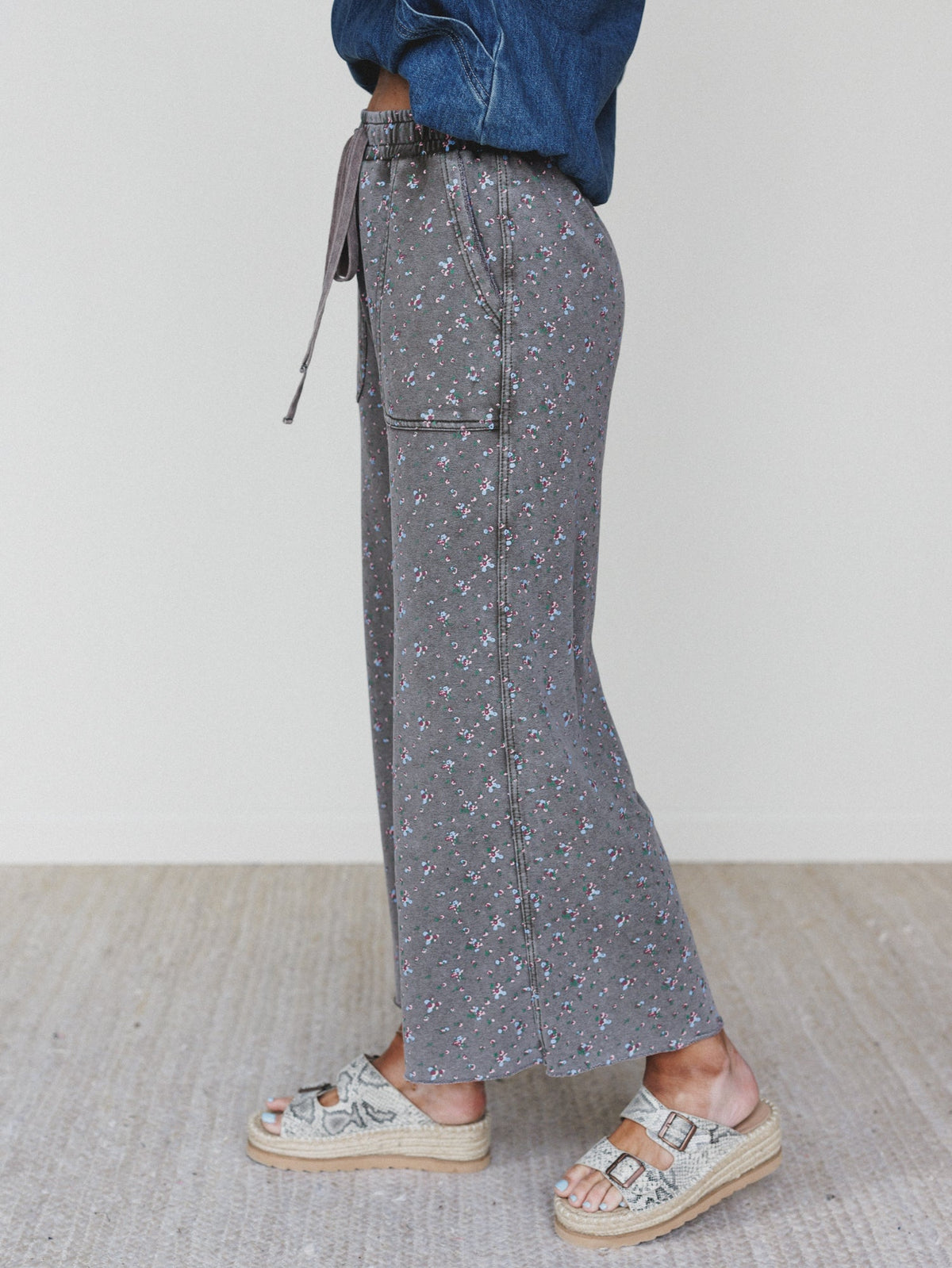 Blooming Season Pants - Ash Olive