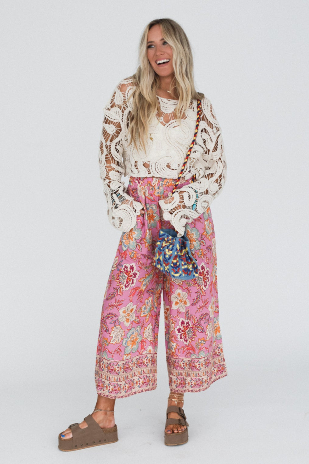 Holden Denim Embroidered Bag - Denim