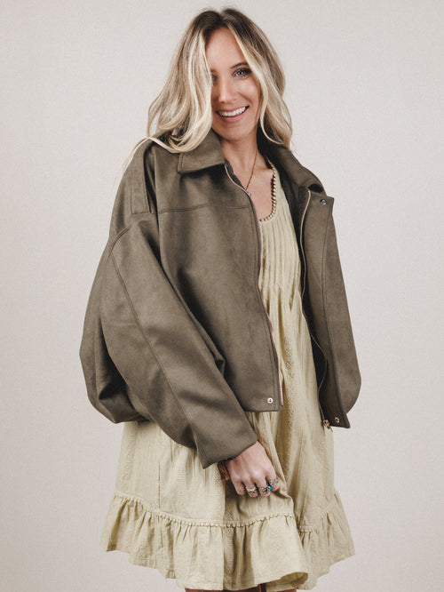 Boho City Jacket - Olive