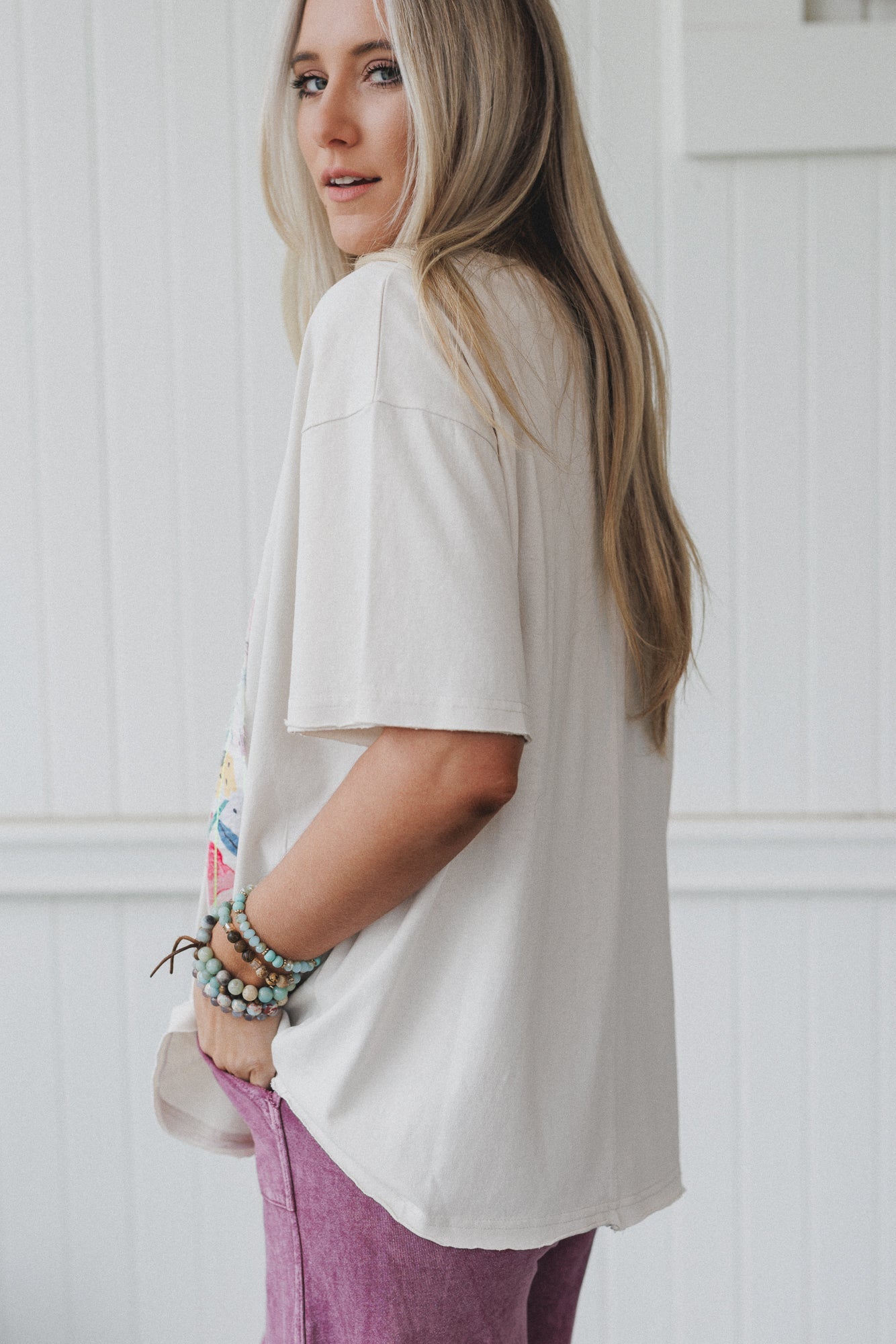 Arch Of Dreams Patchwork Top - Beige