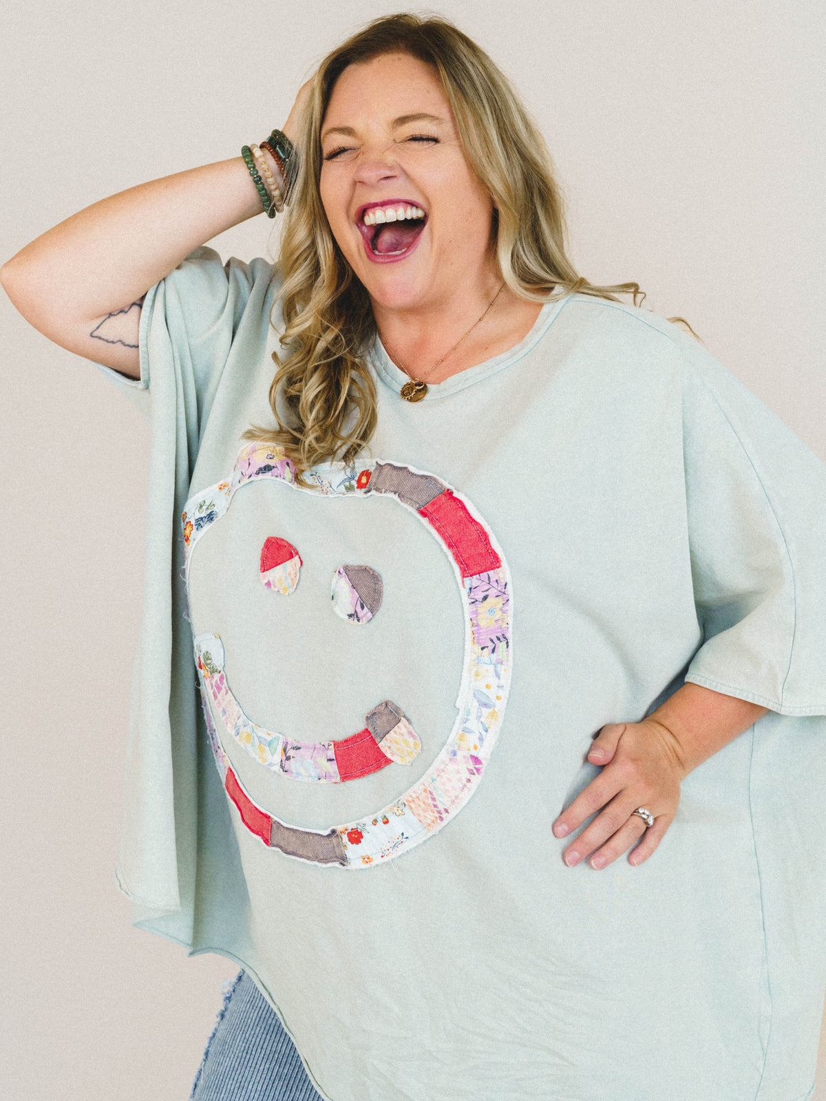 Big Smiles Tee - Sage