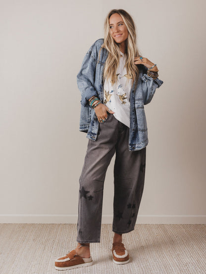 Blue Jean Baby Barn Jacket  - Washed Denim