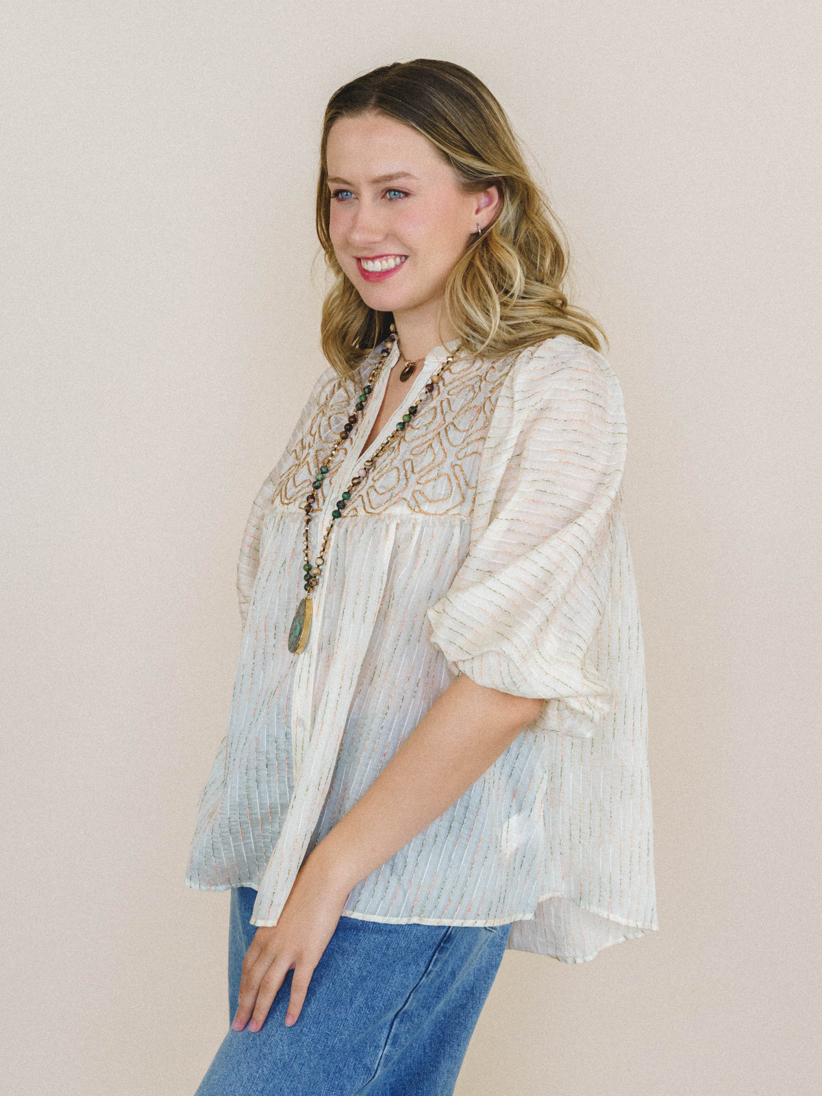 Florence Blouse - Ivory