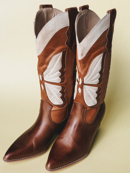 Fairy Butterfly Boot - Camel