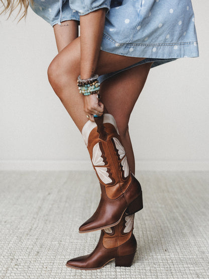 Fairy Butterfly Boot - Camel