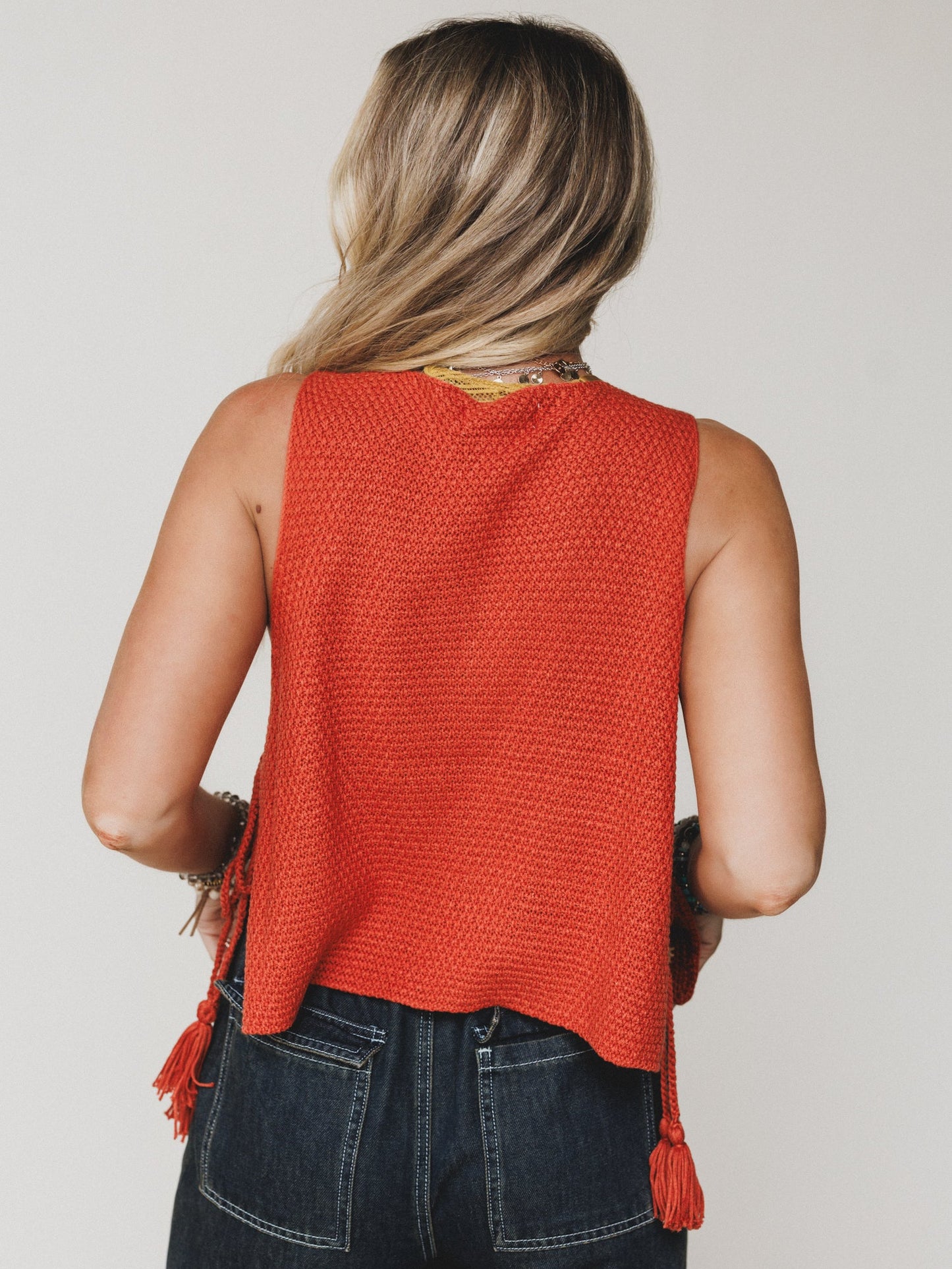 Boho Crush Crochet Top - Rust