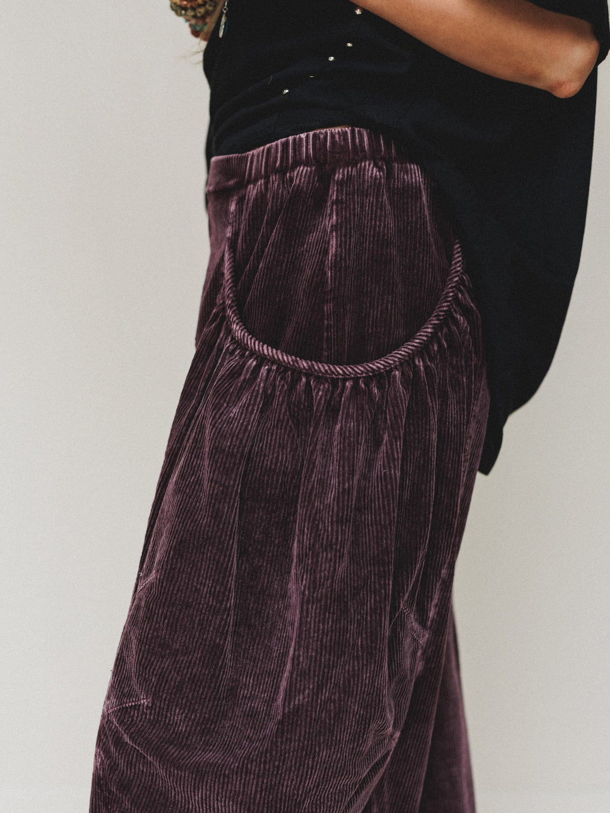Corduroy Cat 2 Piece Bundle - Burgundy